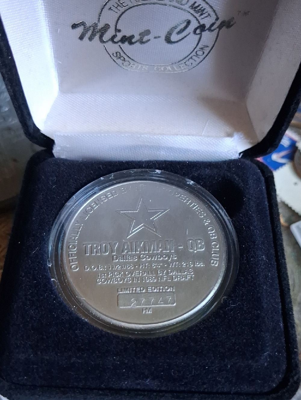 Mint-Coins Troy Aikman Commemorative Silver Coin - Silver